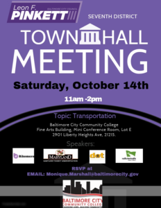 7th District Town Hall Transportation Flyer 10.14.17